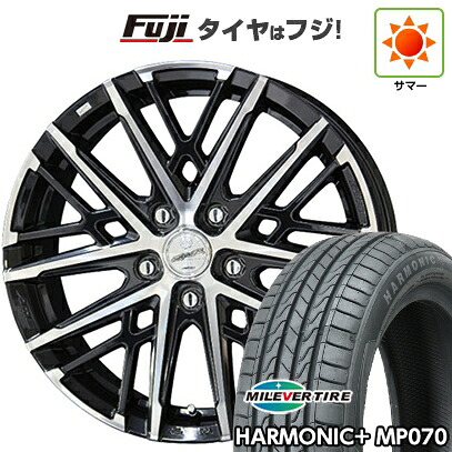 【新品】60系プリウス 夏タイヤ ホイール4本セット 195/60R17 ミレバー ハーモニック プラス MP070(限定) 共豊 スマック グレイヴ【限定】 6.5J 17インチ(送料無料)