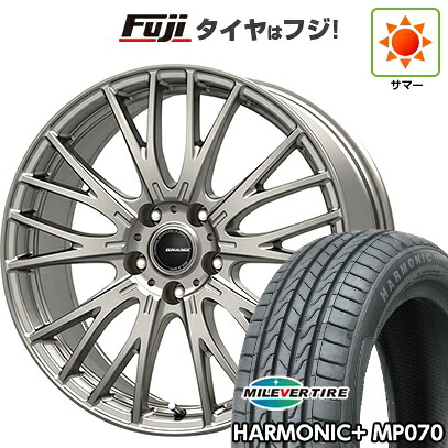 【新品】60系プリウス 夏タイヤ ホイール4本セット 195/60R17 ミレバー ハーモニック プラス MP070(限定) コーセイ クレイシズ SE48 トヨタ車専用 6.5J 17インチ(送料無料)|フジコーポレーション
