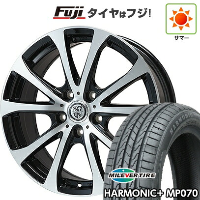 【新品】60系プリウス 夏タイヤ ホイール4本セット 195/60R17 ミレバー ハーモニック プラス MP070(限定) ビッグウエイ TRG-バーン XPII 7J 17インチ(送料無料)｜フジコーポレーション