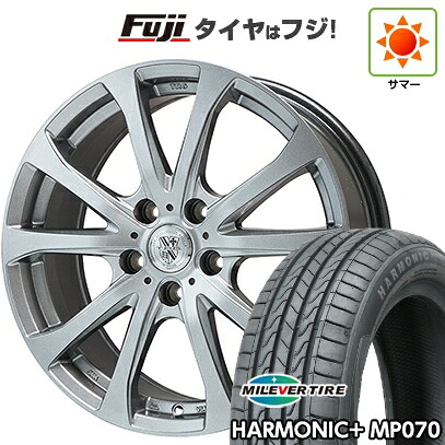 【新品】60系プリウス 夏タイヤ ホイール4本セット 195/60R17 ミレバー ハーモニック プラス MP070(限定) ビッグウエイ TRG-バーンII 7J 17インチ(送料無料)