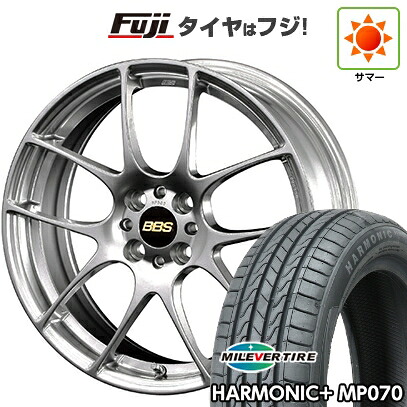 【新品】60系プリウス 夏タイヤ ホイール4本セット 195/60R17 ミレバー ハーモニック プラス MP070(限定) BBS JAPAN RF 7J 17インチ(送料無料)