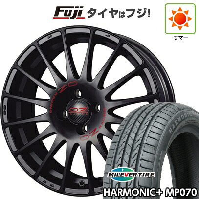 【新品】ライズ/ロッキー（ハイブリッド） 夏タイヤ ホイール4本セット 195/60R17 ミレバー ハーモニック プラス MP070(限定) OZ スーパーツーリズモ GT 7J 17インチ(送料無料)｜フジコーポレーション