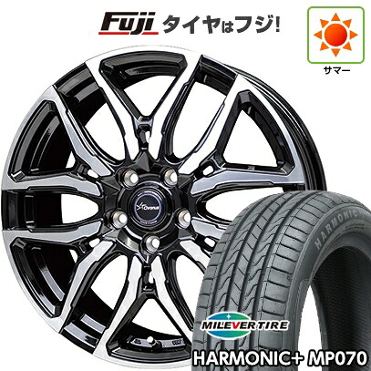 【新品】ライズ/ロッキー(ハイブリッド) 夏タイヤ ホイール4本セット 195/60R17 ミレバー ハーモニック プラス MP070(限定) ホットスタッフ クロノス CH-114 7J 17インチ(送料無料)|フジコーポレーション