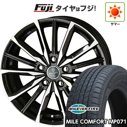 【新品国産車用5穴114.3】 夏タイヤ ホイール4本セット 205/60R16 96 W XL ミレバー ミレコンフォート MP071(限定) 共豊 スマック ヴァルキリー 6.5J 16インチ(送料無料)|フジコーポレーション