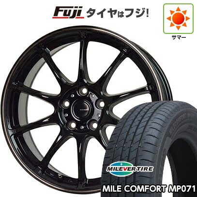 【新品】シエンタ 2022- 夏タイヤ ホイール4本セット 185/65R15 ミレバー ミレコンフォート MP071(限定) ホットスタッフ ジースピード P-07 6J 15インチ(送料無料)