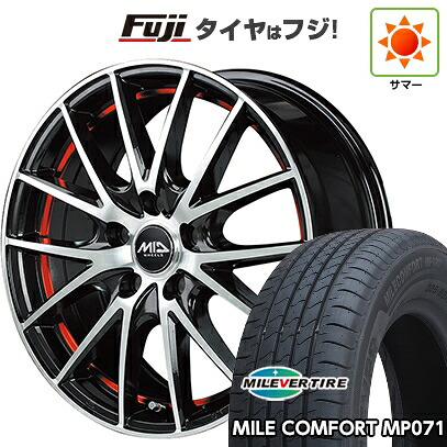 【新品国産車用5穴114.3】 夏タイヤ ホイール4本セット 205/65R15 ミレバー ミレコンフォート MP071(限定) MID WHEELS RX27 6J 15インチ(送料無料) 54,660円