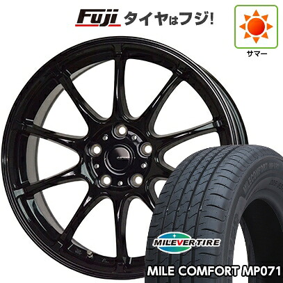 【新品国産車用5穴114.3】 夏タイヤ ホイール4本セット 205/65R15 ミレバー ミレコンフォート MP071(限定) ホットスタッフ ジースピード G-07 6J 15インチ(送料無料)｜フジコーポレーション