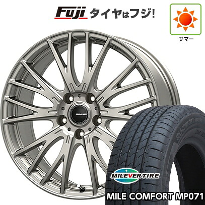 【新品国産車用5穴114.3】 夏タイヤ ホイール4本セット 205/65R15 ミレバー ミレコンフォート MP071(限定) コーセイ クレイシズ SE48 6J 15インチ(送料無料)|フジコーポレーション