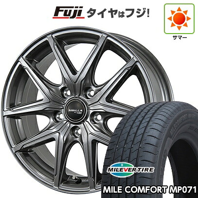 【新品】シエンタ 2015-22 夏タイヤ ホイール4本セット 185/60R15 ミレバー ミレコンフォート MP071(限定) トピー シビラ NEXT F05 6J 15インチ(送料無料)