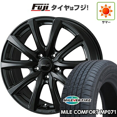 【新品国産車用5穴114.3】 夏タイヤ ホイール4本セット 205/65R15 ミレバー ミレコンフォート MP071(限定) WEDS ウェッズ エリシア 6J 15インチ(送料無料)|フジコーポレーション