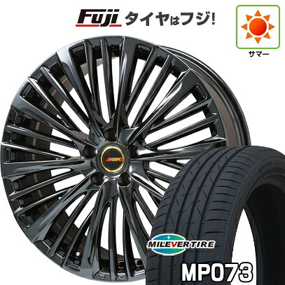【新品】60系プリウス 夏タイヤ ホイール4本セット 195/50R19 ミレバー ポイズ MP073(限定) プレミックス MER-X(平座ナット) 6.5J 19インチ(送料無料)