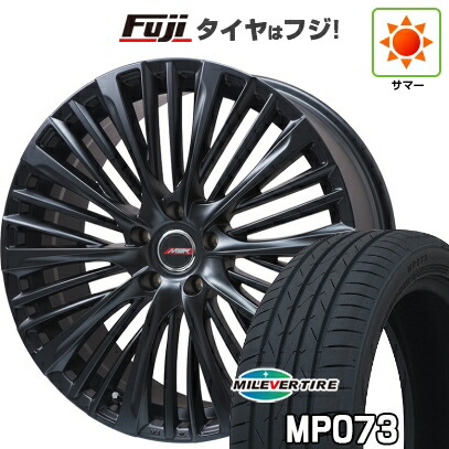 【新品】60系プリウス 夏タイヤ ホイール4本セット 195/50R19 ミレバー ポイズ MP073(限定) プレミックス MER-X(平座ナット) 6.5J 19インチ(送料無料)