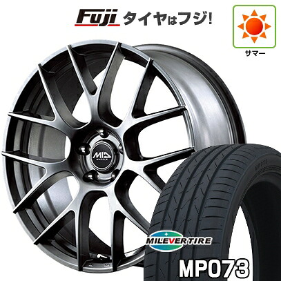 【新品】60系プリウス 夏タイヤ ホイール4本セット 195/50R19 ミレバー ポイズ MP073(限定) MID WHEELS レフィナーダ モーション3 トヨタ・レクサス車専用 7J 19インチ(送料無料)