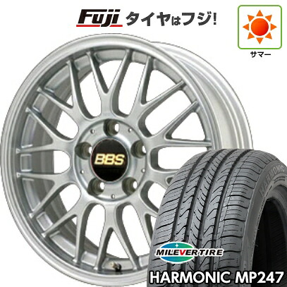 【新品国産車用5穴114.3】 夏タイヤ ホイール4本セット 205/65R16 ミレバー ハーモニック MP247(限定) BBS JAPAN RG-F 7J 16インチ(送料無料)