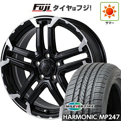 【新品国産車用5穴114.3】 夏タイヤ ホイール4本セット 205/65R16 ミレバー ハーモニック MP247(限定) モンツァ JPスタイル MJ-T 6.5J 16インチ(送料無料)
