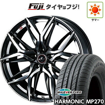 【新品国産車用5穴114.3】 夏タイヤ ホイール4本セット 195/65R15 ミレバー ハーモニック MP270(限定) WEDS ウェッズ レオニス LM 6J 15インチ(送料無料)｜フジコーポレーション 60,170円