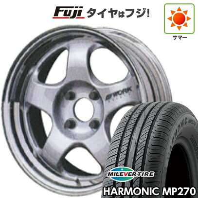 【新品国産車用5穴100】 夏タイヤ ホイール4本セット 195/65R15 ミレバー ハーモニック MP270(限定) WORK ワーク マイスター S1 2P 6.5J 15インチ(送料無料)