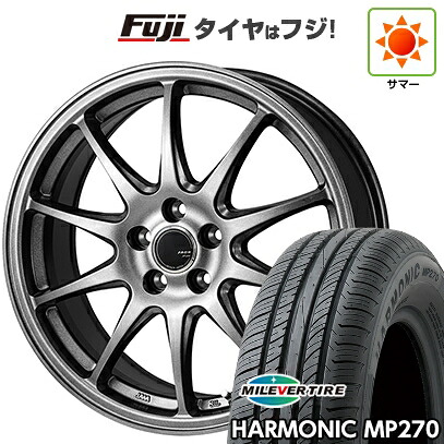【新品国産車用5穴100】 夏タイヤ ホイール4本セット 195/65R15 ミレバー ハーモニック MP270(限定) モンツァ ZACK JP-202 6J 15インチ(送料無料)