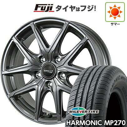 【新品国産車用5穴100】 夏タイヤ ホイール4本セット 195/65R15 ミレバー ハーモニック MP270(限定) トピー シビラ NEXT F05 6J 15インチ(送料無料) 44,070円