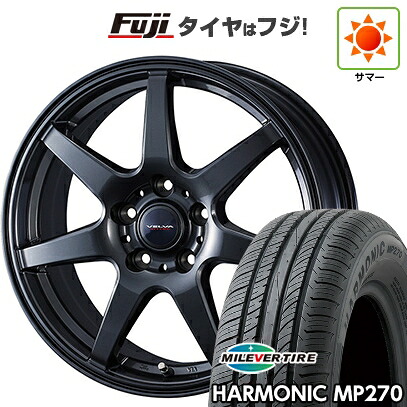 【新品国産車用5穴114.3】 夏タイヤ ホイール4本セット 195/65R15 ミレバー ハーモニック MP270(限定) WEDS ウェッズ ヴェルバ ワンダー 6J 15インチ(送料無料)|フジコーポレーション