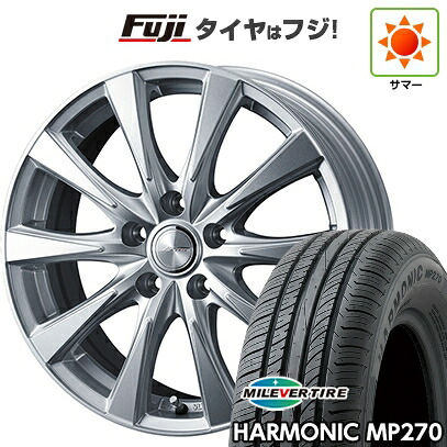 【新品国産車用5穴114.3】 夏タイヤ ホイール4本セット 195/65R15 ミレバー ハーモニック MP270(限定) WEDS ウェッズ ジョーカー スピリッツ 6J 15インチ(送料無料)|フジコーポレーション