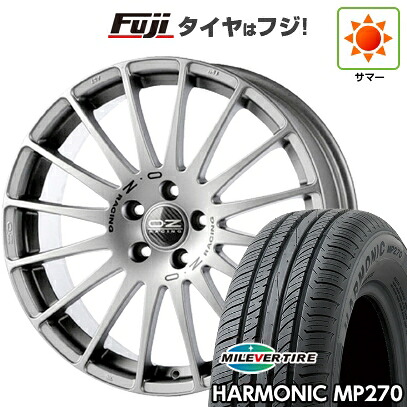 【新品国産車用5穴114.3】 夏タイヤ ホイール4本セット 205/55R16 ミレバー ハーモニック MP270(限定) OZ スーパーツーリズモ GT 7J 16インチ(送料無料)｜フジコーポレーション