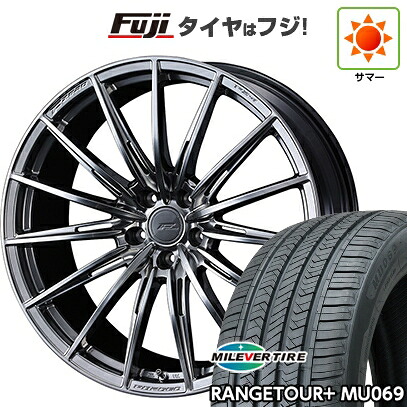 【新品国産車用5穴114.3】 夏タイヤ ホイール4本セット 235/55R20 ミレバー レンジツアープラスMU069（限定） WEDS ウェッズ F-ZERO FZ-4 8.5J 20インチ(送料無料)
