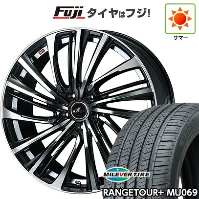 【新品国産車用5穴114.3】 夏タイヤ ホイール4本セット 235/55R20 ミレバー レンジツアープラスMU069（限定） WEDS ウェッズ レオニス FS 8.5J 20インチ(送料無料)