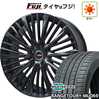 【新品国産車用5穴114.3】 夏タイヤ ホイール4本セット 225/55R18 ミレバー レンジツアープラスMU069（限定） プレミックス MER-X 8J 18インチ(送料無料)
