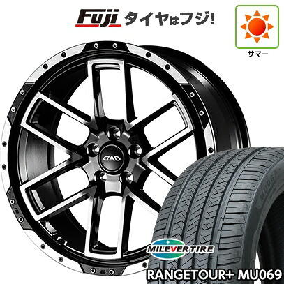 【新品国産車用5穴114.3】 夏タイヤ ホイール4本セット 235/55R19 ミレバー レンジツアープラスMU069（限定） ギャルソン ツェンレイン ヴォーグ 7.5J 19インチ(送料無料)