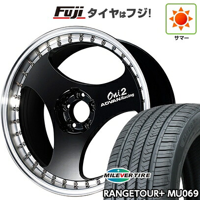 【新品国産車用5穴114.3】 夏タイヤ ホイール4本セット 235/55R20 ミレバー レンジツアープラスMU069（限定） ヨコハマ アドバンレーシング ONI2 プログレッシブ 8.5J 20インチ(送料無料)