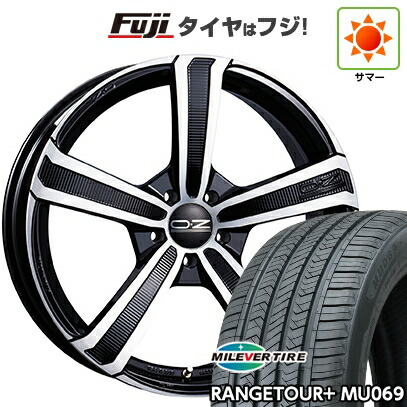 【新品国産車用5穴114.3】 夏タイヤ ホイール4本セット 235/55R20 ミレバー レンジツアープラスMU069（限定） OZ モンテカルロHLT【限定】 8.5J 20インチ(送料無料)