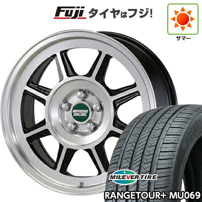 【新品国産車用5穴114.3】 夏タイヤ ホイール4本セット 225/65R17 ミレバー レンジツアープラスMU069（限定） ハヤシレーシング ハヤシストリート タイプSTL 7.5J 17インチ(送料無料)