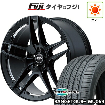 【新品国産車用5穴114.3】 夏タイヤ ホイール4本セット 235/55R20 ミレバー レンジツアープラスMU069（限定） MID WHEELS MID EXCLUSIVE MTW TW025 8.5J 20インチ(送料無料)