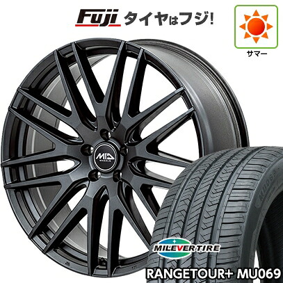 【新品国産車用5穴114.3】 夏タイヤ ホイール4本セット 225/55R18 ミレバー レンジツアープラスMU069（限定） MID WHEELS MID EXCLUSIVE 029F 8J 18インチ(送料無料) 96,250円