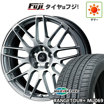 【新品国産車用5穴114.3】 夏タイヤ ホイール4本セット 245/45R20 ミレバー レンジツアープラスMU069（限定） WEDS ウェッズ デルモア LC.S レクサス・トヨタ車専用 7.5J 20インチ(送料無料)