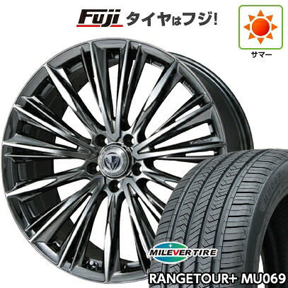 【新品国産車用5穴114.3】 夏タイヤ ホイール4本セット 225/55R18 ミレバー レンジツアープラスMU069(限定) RAYS レイズ ベルサス ストラテジーア ヴォウジェ 7J 18インチ(送料無料)