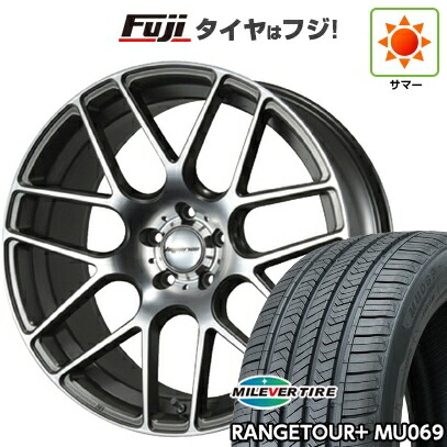 【新品国産車用5穴114.3】 夏タイヤ ホイール4本セット 235/55R20 ミレバー レンジツアープラスMU069（限定） MLJ ハイペリオン CVM 8.5J 20インチ(送料無料)