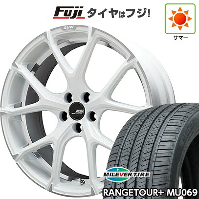 【新品国産車用5穴114.3】 夏タイヤ ホイール4本セット 235/55R20 ミレバー レンジツアープラスMU069（限定） クライメイト SUW アリアLM-r 8.5J 20インチ(送料無料)