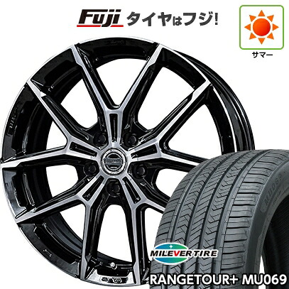 【新品国産車用5穴114.3】 夏タイヤ ホイール4本セット 235/55R20 ミレバー レンジツアープラスMU069(限定) 共豊 スマック +EK M1 8J 20インチ(送料無料)|フジコーポレーション