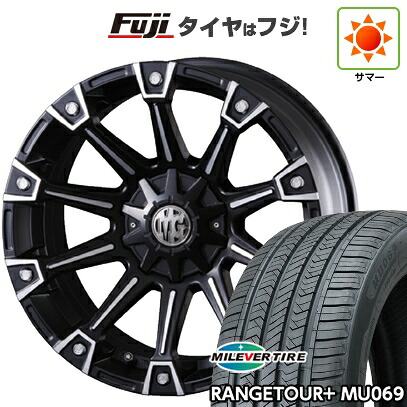 【新品国産車用5穴114.3】 夏タイヤ ホイール4本セット 235/55R20 ミレバー レンジツアープラスMU069（限定） クリムソン マーテルギア(MG) モンスター 8.5J 20インチ(送料無料) 118,200円