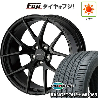 【新品国産車用5穴114.3】 夏タイヤ ホイール4本セット 235/55R19 ミレバー レンジツアープラスMU069（限定） TOMS トムス(トヨタ車専用) TWF03 8.5J 19インチ(送料無料)