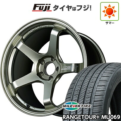 【新品国産車用5穴114.3】 夏タイヤ ホイール4本セット 235/55R19 ミレバー レンジツアープラスMU069（限定） ヨコハマ アドバンレーシング GT ビヨンド 9J 19インチ(送料無料)