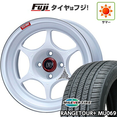 【新品国産車用5穴114.3】 夏タイヤ ホイール4本セット 225/65R17 ミレバー レンジツアープラスMU069（限定） ENKEI エンケイ PerformanceLine PF06 マシニングホワイト 7.5J 17インチ(送料無料)