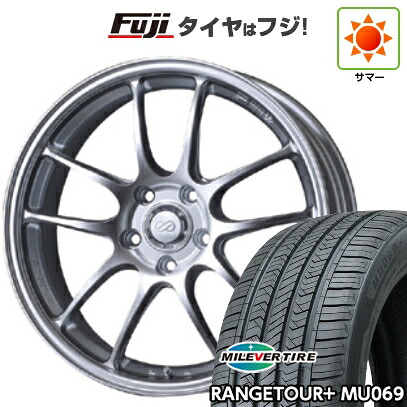 【新品国産車用5穴114.3】 夏タイヤ ホイール4本セット 225/65R17 ミレバー レンジツアープラスMU069（限定） ENKEI エンケイ PerformanceLine PF01 7.5J 17インチ(送料無料)