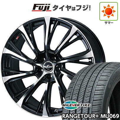 【新品国産車用5穴114.3】 夏タイヤ ホイール4本セット 235/55R20 ミレバー レンジツアープラスMU069（限定） WEDS ウェッズ レオニス JG 8J 20インチ(送料無料)