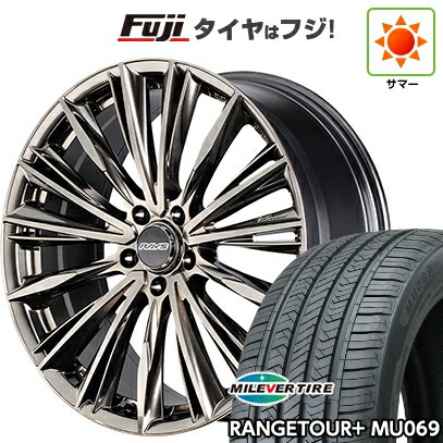 【新品国産車用5穴114.3】 夏タイヤ ホイール4本セット 225/55R18 ミレバー レンジツアープラスMU069（限定） RAYS レイズ ベルサス クラフトコレクション ヴォウジェ LIMITED (GG) 7J 18インチ(送料無料)