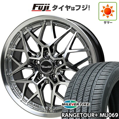 【新品国産車用5穴114.3】 夏タイヤ ホイール4本セット 225/55R18 ミレバー レンジツアープラスMU069（限定） ホットスタッフ プレシャス アストM5 8J 18インチ(送料無料)