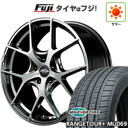 【新品国産車用5穴114.3】 夏タイヤ ホイール4本セット 235/60R18 ミレバー レンジツアープラスMU069（限定） MID WHEELS MID EXCLUSIVE 025F 7J 18インチ(送料無料)