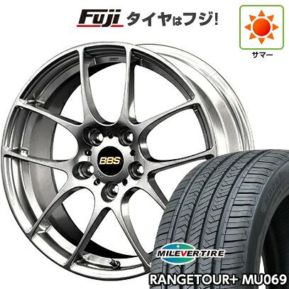 【新品国産車用5穴114.3】 夏タイヤ ホイール4本セット 235/60R18 ミレバー レンジツアープラスMU069（限定） BBS JAPAN RF 8J 18インチ(送料無料)